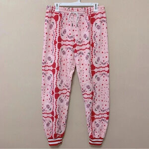 Rodarte Heart-and-Floral-Print Sweatpants